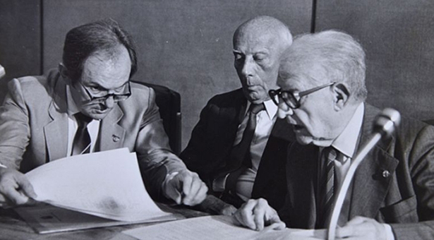 Bernardo Cabral, Ulisses Guimarães e Afonso Arinos