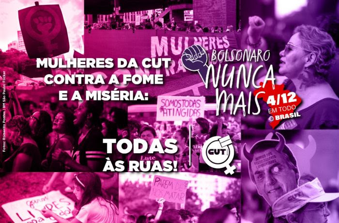 MANIFESTO - Pela Vida das Mulheres: Bolsonaro Nunca Mais! — Articulação de  Mulheres Brasileiras (AMB)